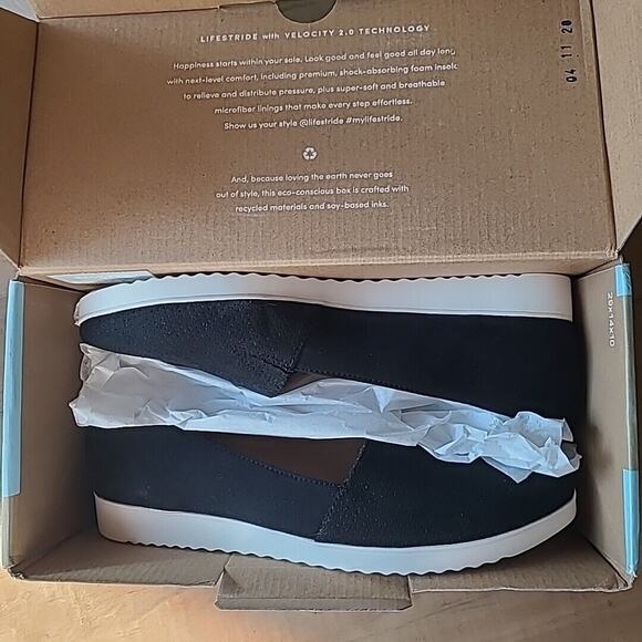Lifestride Loafer Bloom 2 Velocity 2.0 Slip on Women Shoes Black 7.5M NEW - Picture 6 of 7